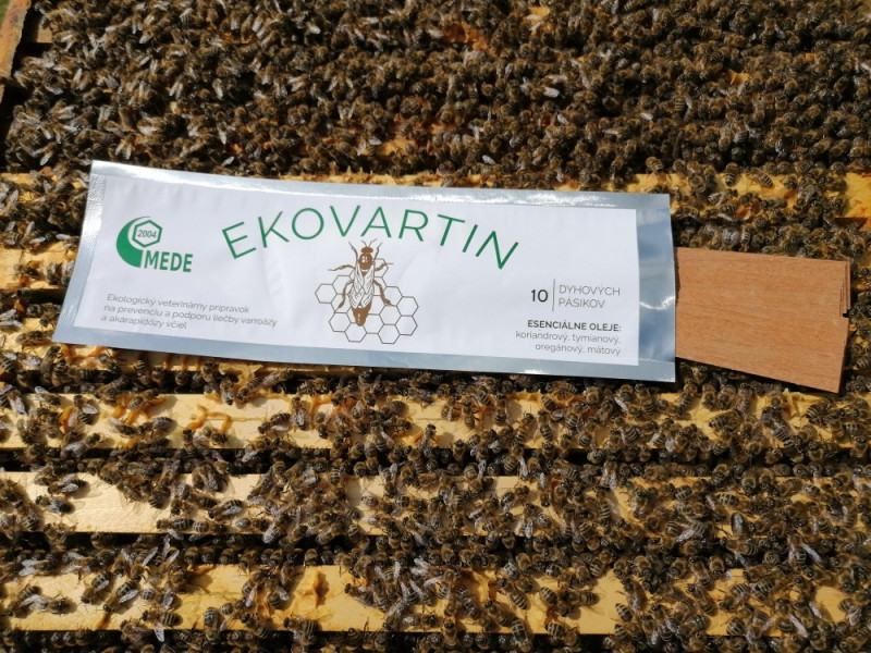 EKOVARTIN na prevenciu a podporu liečby varroázy a akarapidózy včiel