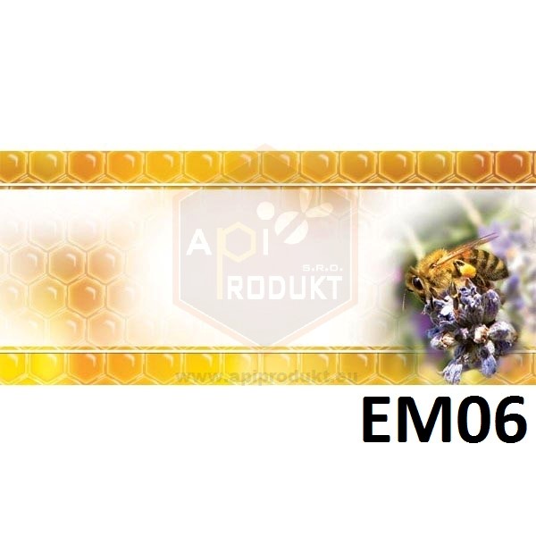 Samolepiace etikety malé, 100 ks - vzor EM06