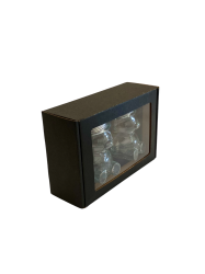 Dekoran papierov balenie ierne B2