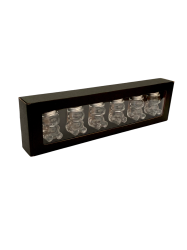 Dekoran papierov balenie na 6 pohrov MACKO5  v jednom rade, ierne - 2