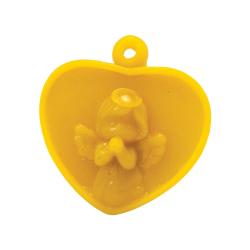 Vianon ozdoba srdieko s modliacim sa anjelikom